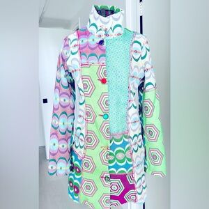 Colorful Geometric Patchwork Jacket